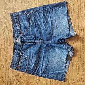 Madewell high rise denim shorts